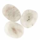 Regenbogen Mondstein - weißer Labradorit - Edelstein - Scheibenstein klein - Handschmeichler - A Qualität #6588