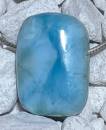 Larimar Trommelstein Edelstein Schmuck Ketten Anhänger - A Qualität #0031