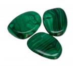 Malachit Scheibe - Edelstein - Trommelstein - Handschmeichler - A Qualität #6170