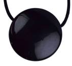 Obsidianspiegel Anhänger 40mm Edelstein - Schmuck - A Qualität - #7061 - seelensteinchen