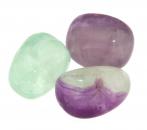Regenbogen Fluorit - Edelstein - Trommelstein - Handschmeichler - A Qualität #6271