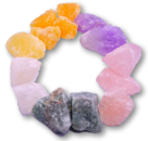 KOMPLETT Edelsteine Wasseraufbereitung - Edelsteinwasser ca. 300g - Wassersteine - Rohsteine