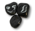 schwarzer Turmalin / Schörl Edelstein - Trommelstein - Handschmeichler - A Qualität #5402